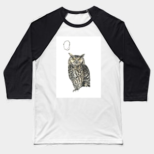 O for owl alphabet illustration Baseball T-Shirt